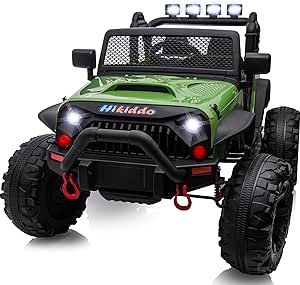 Hikiddo 24V Ride on Truck, 2 Seater Ride on Toy Car for Big Kids, 24Volt/9Ah Battery Powered Electric Vehicle